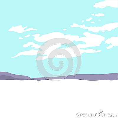 Landscape with clouds Stock Photo